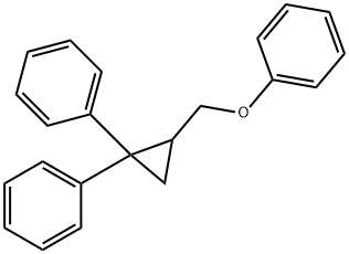 (2-(苯氧基甲基)环丙烷-1,1-二基)二苯 结构式