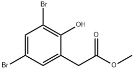 2-(3,5-二溴-2-羟基苯基)乙酸甲酯 结构式