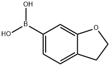 (2,3-二氢苯并呋喃-6-基)硼酸 结构式