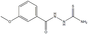 2-(3-Methoxybenzoyl)hydrazinecarbothioaMide 结构式