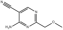 4-AMino-2-(MethoxyMethyl)pyriMidine-5-carbonitrile 结构式