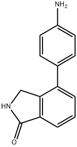 4-(4-氨基苯基)异吲哚啉-1-酮 结构式