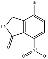 4-溴-7-硝基异吲哚啉-1-酮 结构式