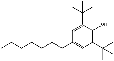 2,6-二叔丁基-4-庚基苯酚 结构式