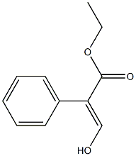 2-苯基-3-羟基丙烯酸乙酯 结构式