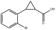 2-(2-溴苯基)环丙烷羧酸 结构式