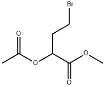 2-乙酰氧基-4-溴丁酸甲酯 结构式