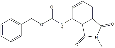 (2,3,3a,4,7,7a-Hexahydro-2-Methyl-1,3-dioxo-1H-isoindol-4-yl)carbaMic Acid PhenylMethyl Ester 结构式