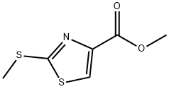 2-甲硫基-4-噻唑甲酸甲酯 结构式