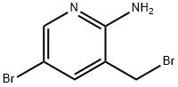 5-溴-3-(溴甲基)吡啶-2-胺氢溴酸盐 结构式