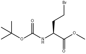 (S)-2-(BOC-氨基)-4-溴丁酸甲酯 结构式