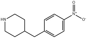 4-(4-硝基苄基)哌啶 结构式