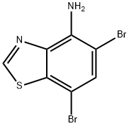 5,7-二溴苯并[D]4-氨基噻唑 结构式