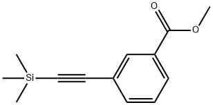 3-[(三甲基硅基)乙炔基]苯甲酸甲酯 结构式