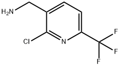 (2-氯-6-(三氟甲基)吡啶-3-基)甲胺 结构式