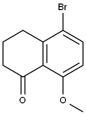 5-溴-3,4-二氢-8-甲氧基-1(2H)-萘酮 结构式