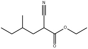 2-Cyano-4-Methylhexanoic Acid Ethyl Ester 结构式