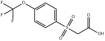 2-(4-(trifluoromethoxy)phenylsulfonyl) acetic acid 结构式