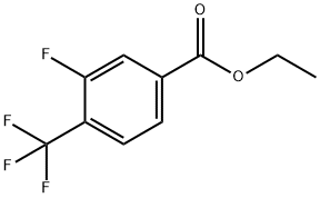 3-氟-4-(三氟甲基)苯甲酸乙酯 结构式