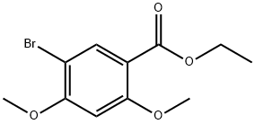 5-溴-2,4-二甲氧基苯甲酸乙酯 结构式