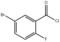5-溴-2-氟苯甲酰氯 结构式