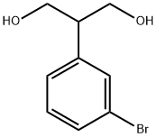 2-(3-溴苯基)丙烷-1,3-二醇 结构式