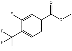 3-氟-4-三氟甲基苯甲酸甲酯 结构式