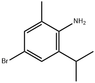 4-溴-2-异丙基-6-甲基苯胺 结构式
