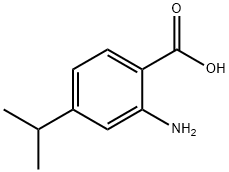 2-氨基-4-异丙基苯甲酸 结构式