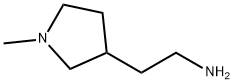2-(1-甲基-3-吡咯烷)乙胺 结构式