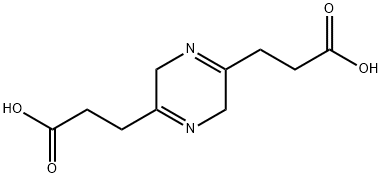 3,3'-(3,6-dihydropyrazine-2,5-diyl)dipropanoic acid 结构式