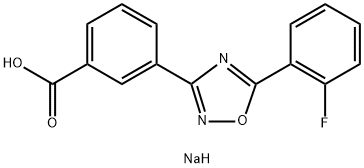 3-[5-(2-Fluorophenyl)-1,2,4-oxadiazol-3-yl]benzoic Acid SodiuM Salt 结构式