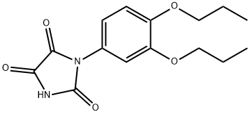 1-(3,4-二丙氧基苯基)-2,4,5-咪唑烷三酮 结构式