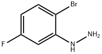 2-溴-5-氟苯肼盐酸盐 结构式