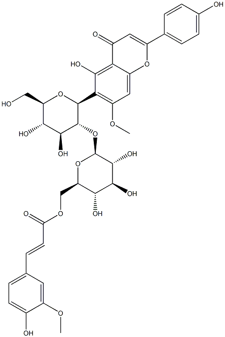 6-阿魏酰斯皮诺素 结构式
