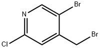 2-氯-4-溴甲基-5-溴吡啶 结构式