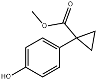 Methyl 1-(4-hydroxyphenyl)cyclopropane-1-carboxylate 结构式