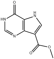 4,5-二氢-4-氧代-1H-吡咯并[3,2-D]嘧啶-7-羧酸甲酯 结构式