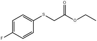 乙基 2-(4-氟苯基硫代)乙酸酯 结构式