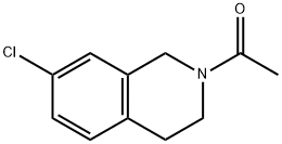 2 - 乙酰基-7 - 氯-1,2,3,4 - 四氢异喹啉 结构式