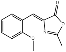4-(2-甲氧基苯亚甲基)-2-甲基恶唑-5(4H)-酮 结构式