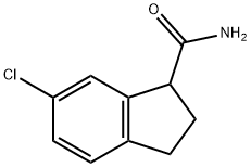 6-氯-2,3-二氢-1H-茚-1-甲酰胺 结构式