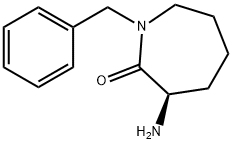 (R)-3-氨基-1-苄基氮杂环庚烷-2-酮 结构式