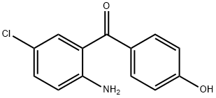 2-AMino-5-chloro-4'-hydroxybenzophenone 结构式