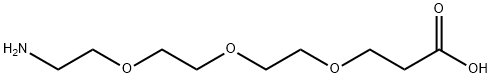 3-[2-[2-(2-氨基乙氧基)乙氧基]乙氧基]丙酸 结构式