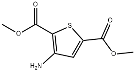 3-氨基噻吩-2,5-二甲酸二甲酯 结构式