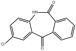 2-氯-5H-二苯并[B,E]氮杂卓-6,11-二酮 结构式