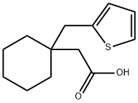 2-(1-(噻吩-2-基甲基)环己基)乙酸 结构式