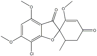 灰黄霉素 结构式