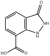 3-羟基-1H-吲唑-7-羧酸 结构式